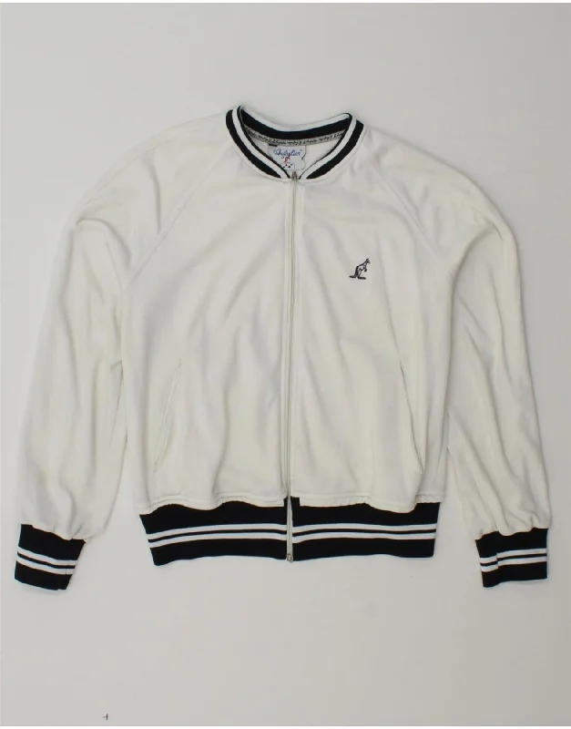 Cozy Fashion AUSTRALIAN L'ALPINA Womens Tracksuit Top Jacket UK 14 Large White