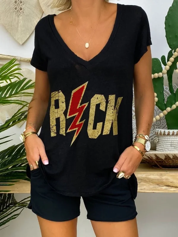 Versatile Style Casual Loose Lettering Two-Piece Set