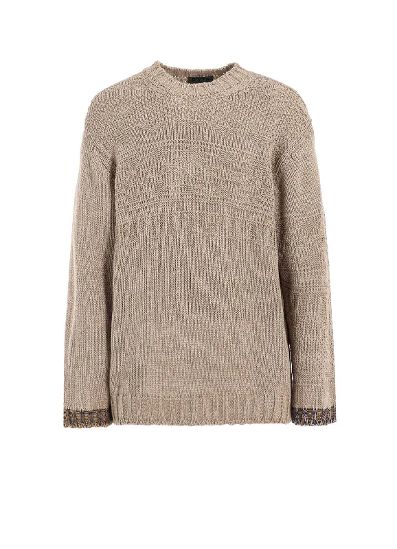 Versatile Style BULKY WOOL LYNX PULLOVER KNIT