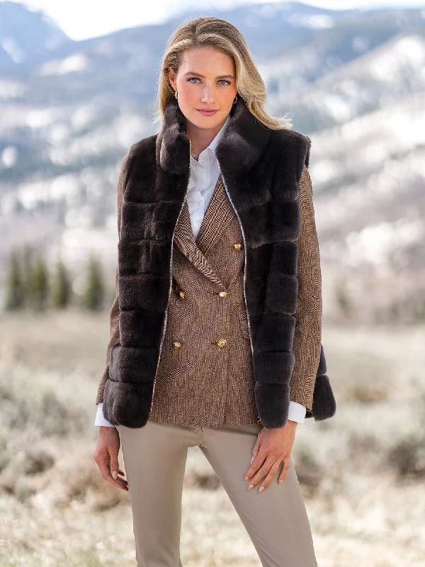 Light Fit Sarah Rex Fur Vest