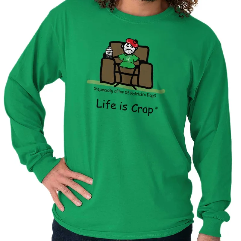 Comfortable Fashion Looks St Patties Hangover Long Sleeve Tee