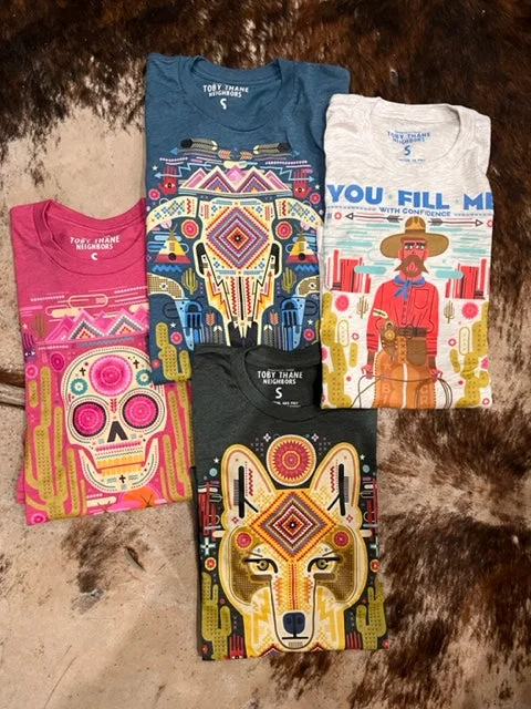 Cozy Sweaters Toby Thane Neighbors Tee Shirts