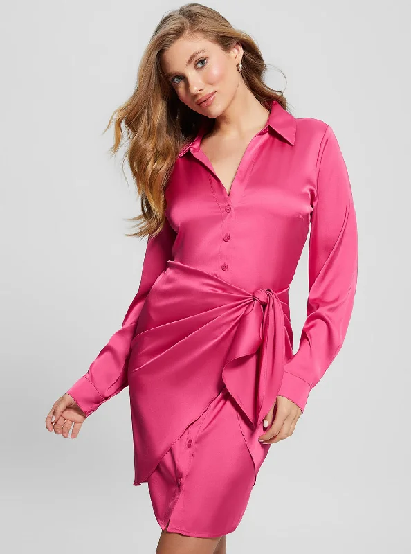 Easy-to-Wear Eco Bright Pink Alya Dress