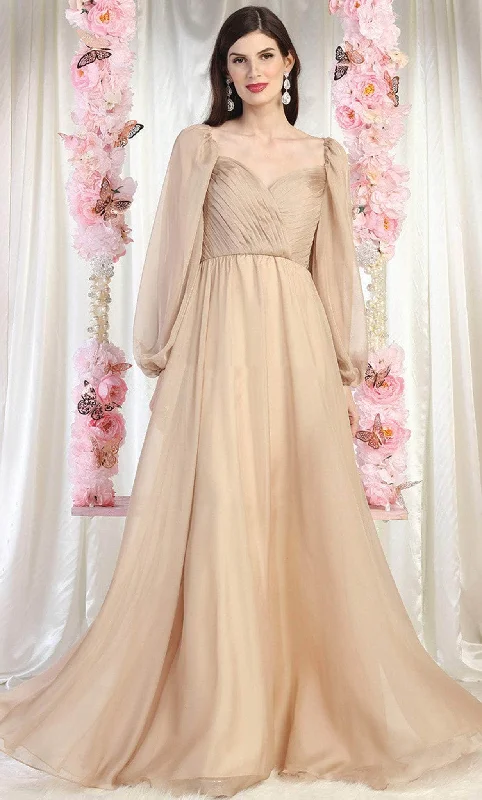 Timeless Style May Queen MQ1990 - Sweetheart Pleated Evening Gown