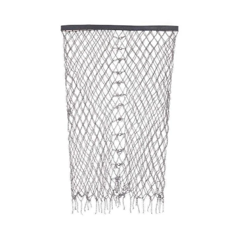 Casual Chic Wear Metallic Belted Chain Skirt
