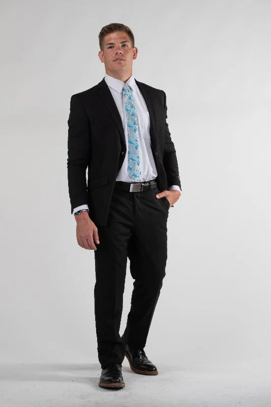 Comfortable Fashion Signature Suit Slim Black