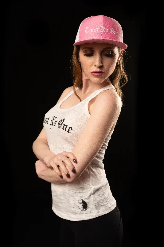 Stylish Wear Women's Heathered White Racerback Tank Top