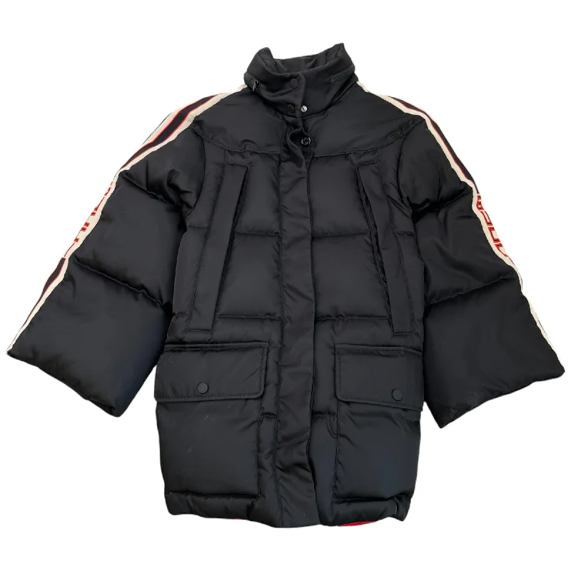 Comfortable Sweaters Women's Tape Logo Down Jacket Black Size IT 42 / UK 10