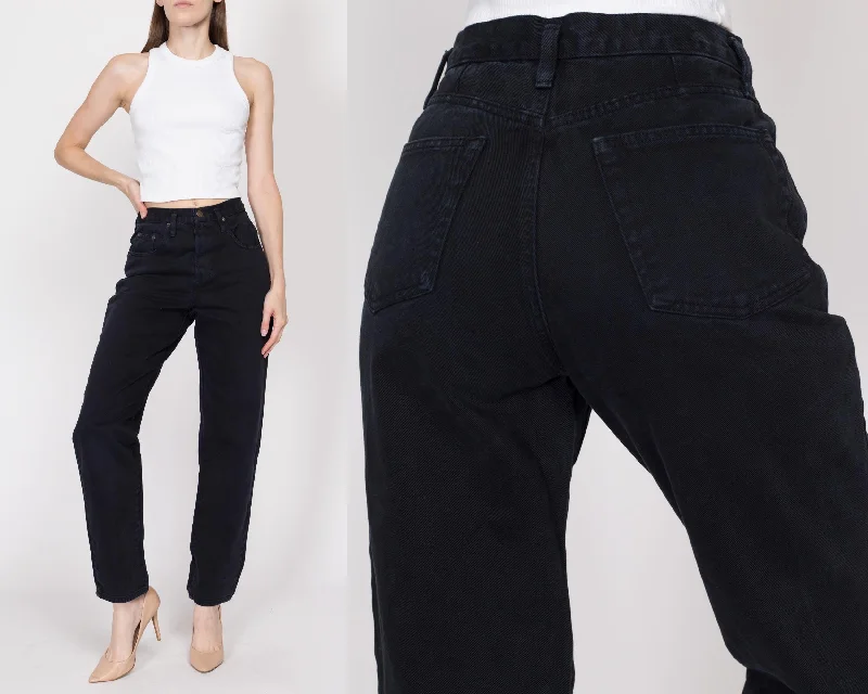 Comfortable Fashion Looks Small 90s Black High Waisted Mom Jeans 26"