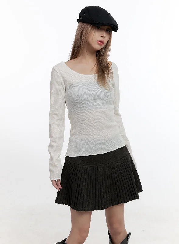 Cozy Lounge Wear Solid Slim Fit Sheer T-Shirt CN425