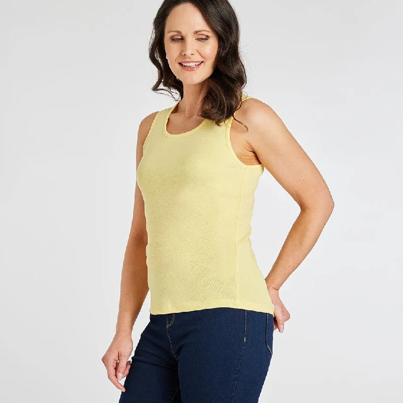 Versatile Style Ladies Essential Crew Vest Popcorn