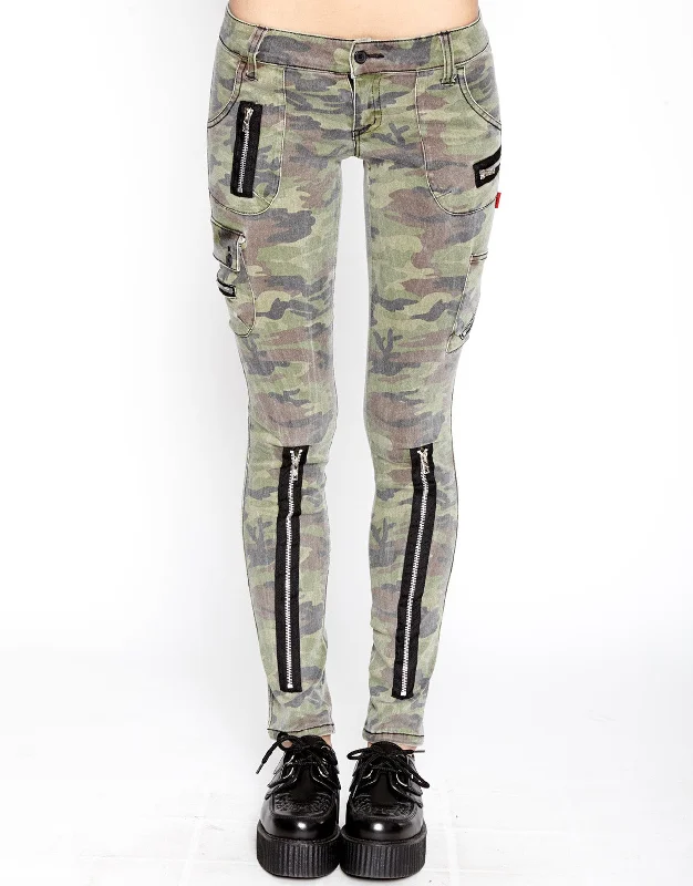 Comfortable Dresses Exploited Pant Camo Print
