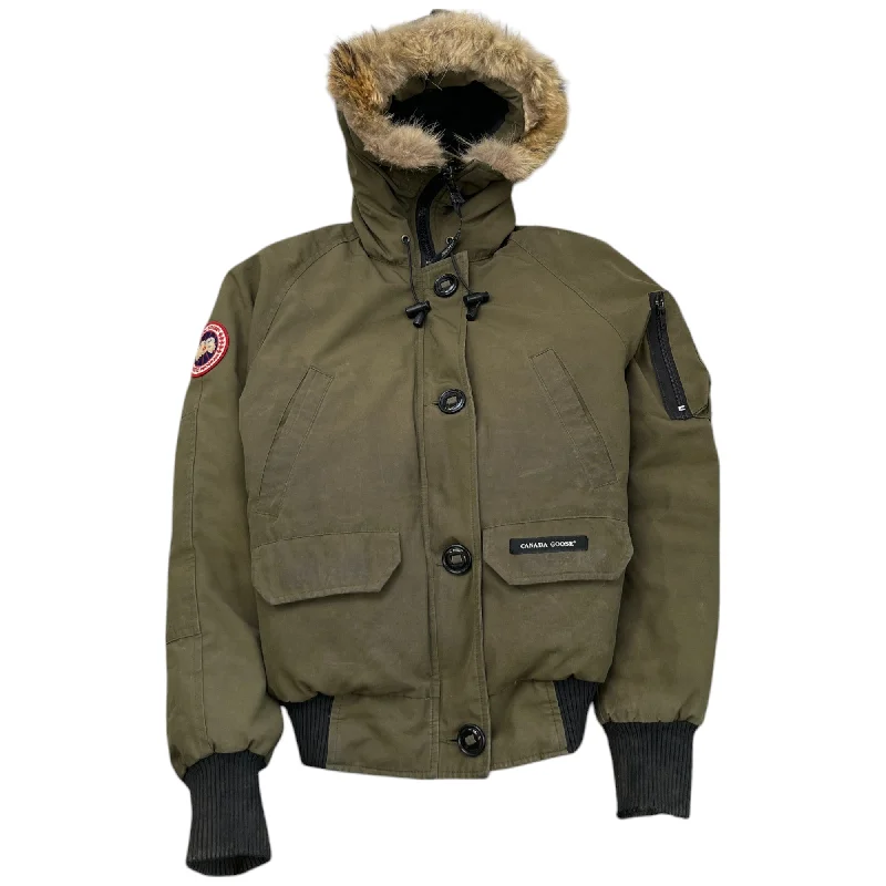 Effortless Wear Women's Chilliwack Bomber Down Jacket Khaki Size S