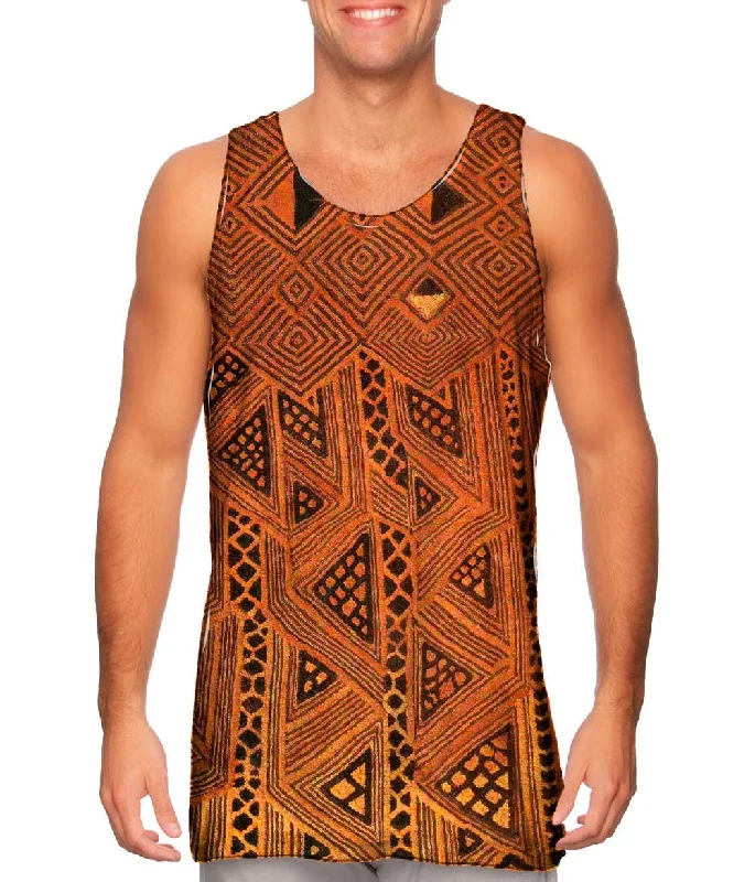 Effortless Wear African Tribal Kuba Cloth Triangles