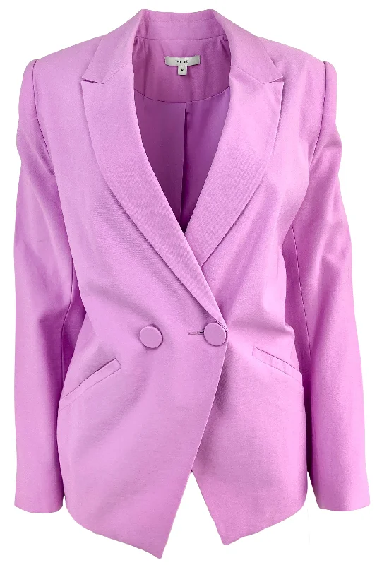 Classic Comfort The Sei Double Breasted Blazer in Lavender