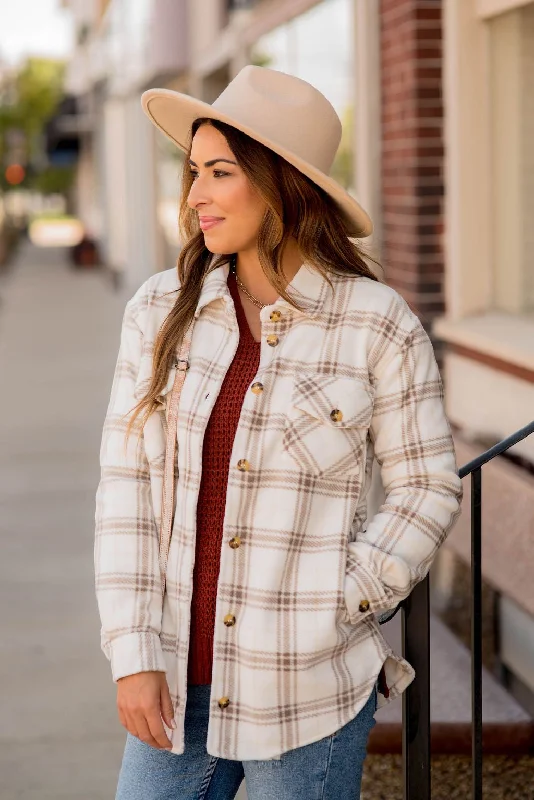 Stylish Jackets Toasted Marshmallow Shacket