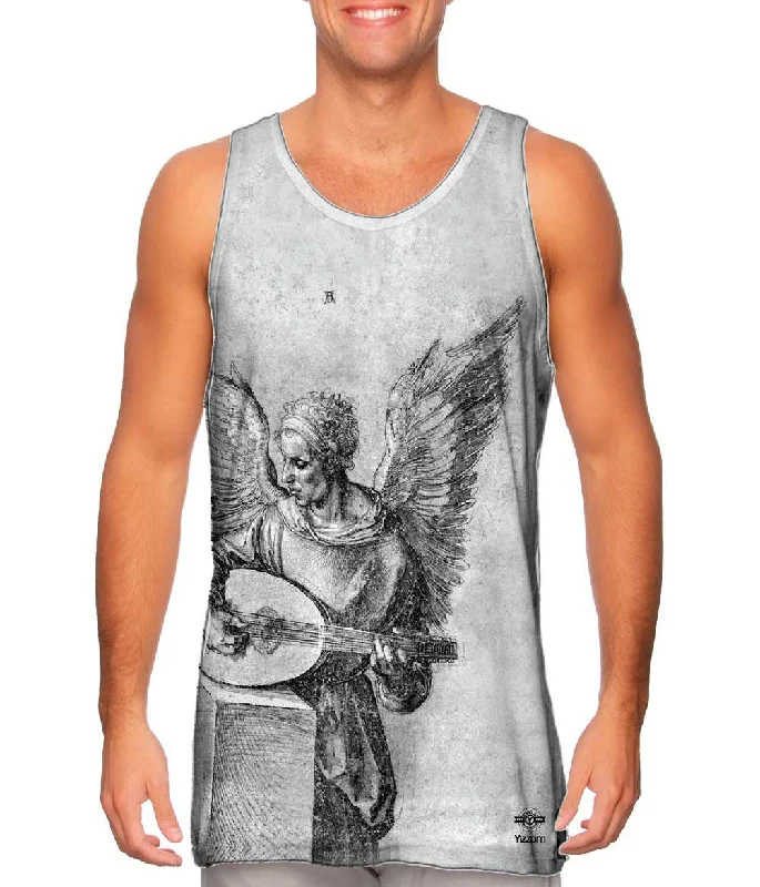 Comfortable Looks Albrecht Durer - "Winged Man In Idealistic Clothing Playing a Lute" (1497)