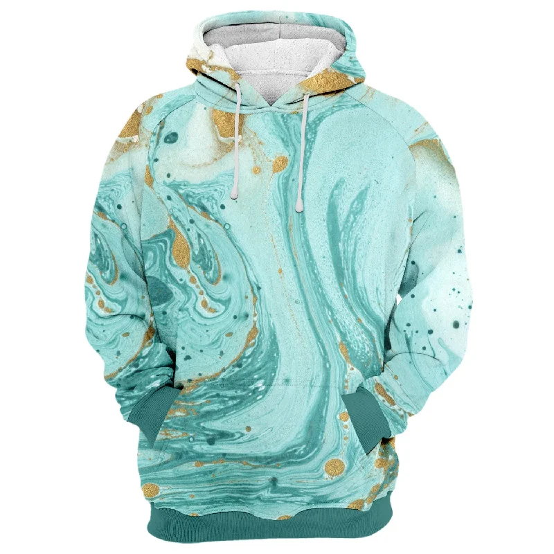 Comfy Dress Decorative Marble Texture Hoodie