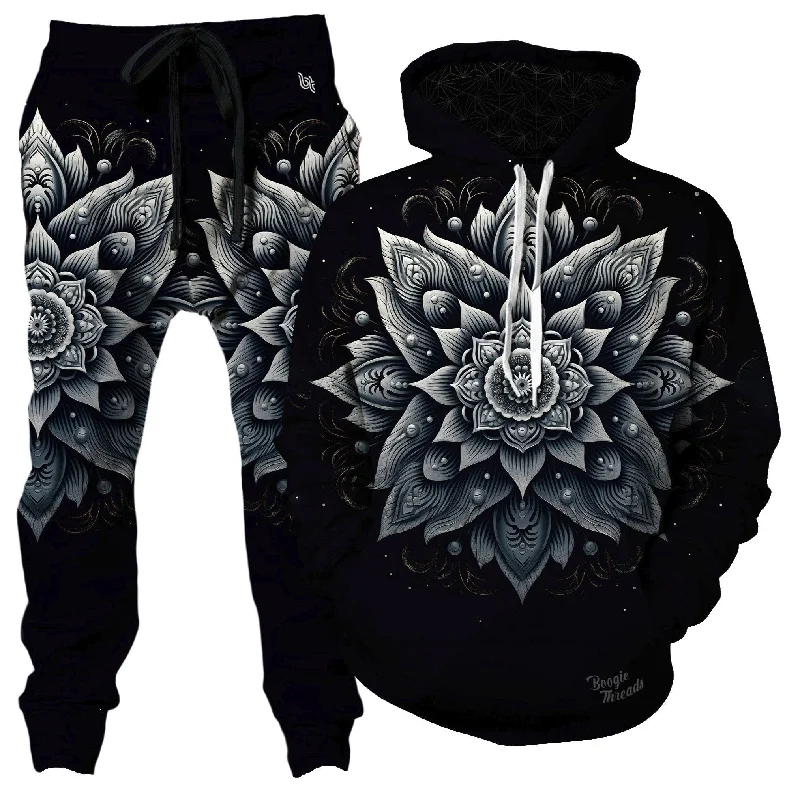 Soft Casuals Radiant Ranunculus Hoodie and Joggers Combo