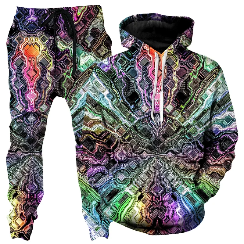 Comfy Pants Holographic Storm Hoodie and Joggers Combo