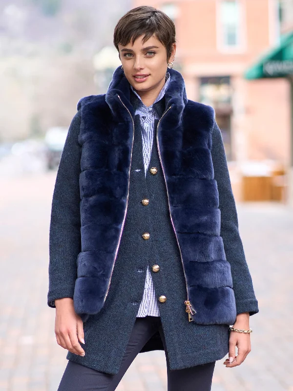 Soft Layers Sarah Rex Fur Vest