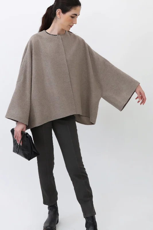 Cozy Apparel PELLERYN JACKET IN ITALIAN WOOL IN TAUPE