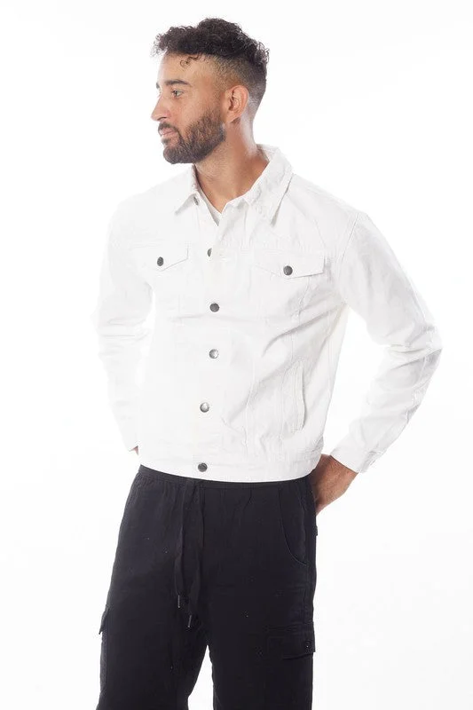 Weekend Wear Men's White Denim Jacket