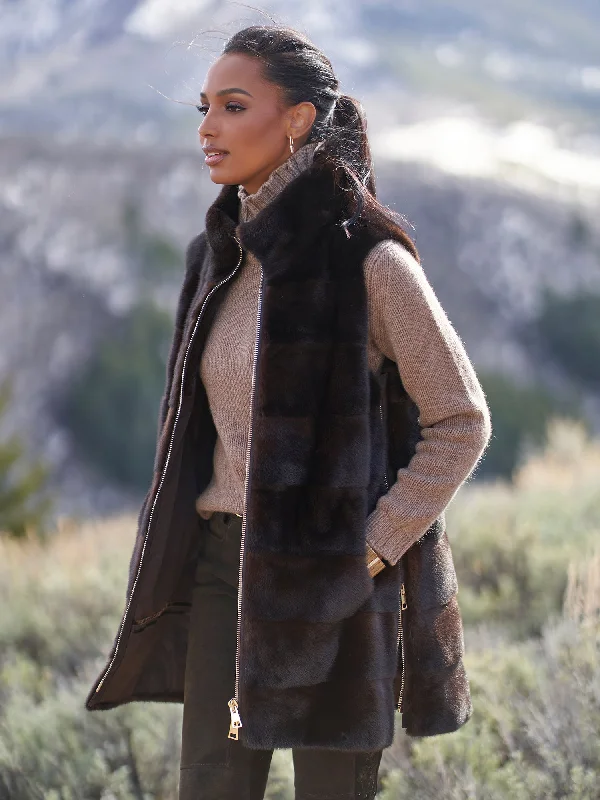 Classic Comfort Serena Mink Fur Vest