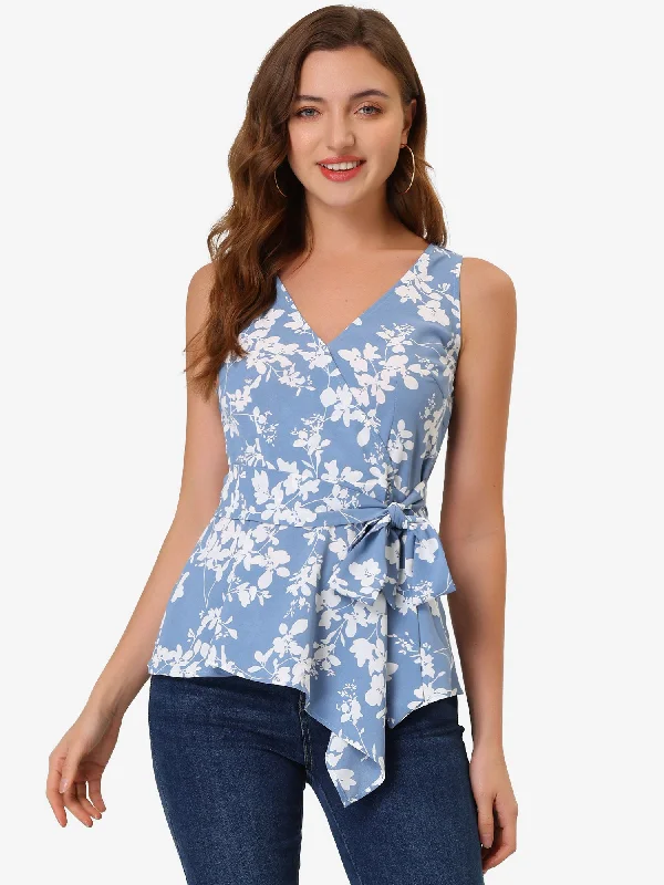 Blue White-Floral