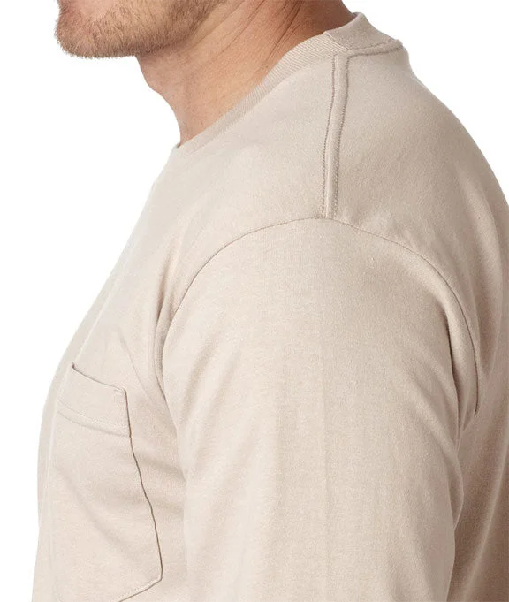 Layered Comfort 8100 - Bayside Adult Long-Sleeve T-Shirt w/ Pocket