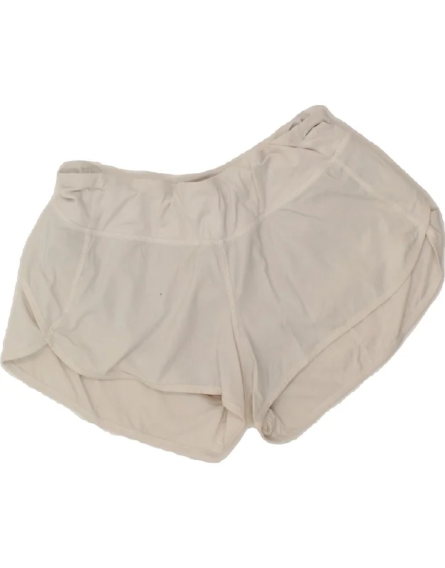 Timeless Style LULULEMON Womens Sport Shorts US 8 Medium  White Nylon