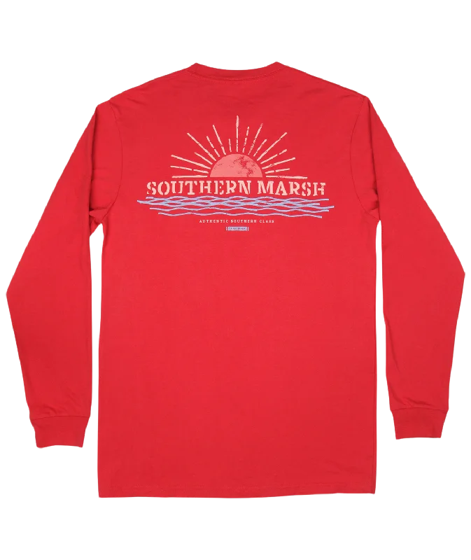 Comfort Fit Branding Collection Tee - Sunset - Long Sleeve