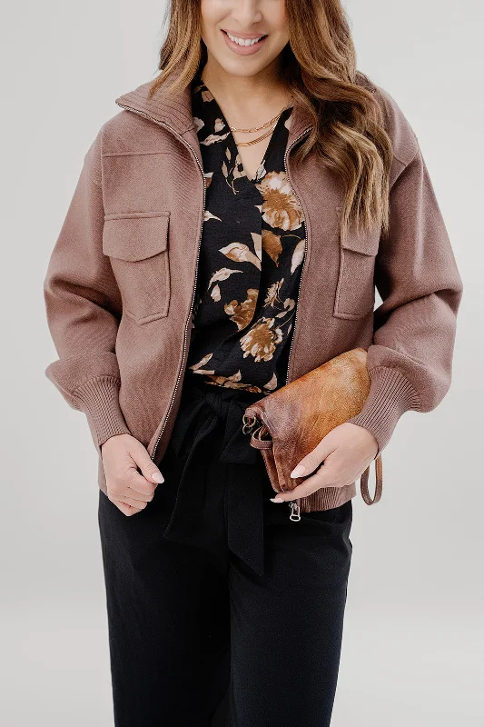 Relaxed Chic Dual Pocket Sweater Jacket