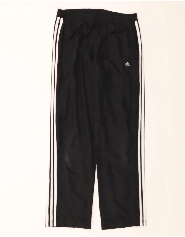 Casual Comfort ADIDAS Womens Tracksuit Trousers UK 10 Small Black Polyester
