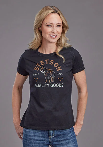 Relaxed Chic Stetson Women's Short Sleeve Horse Graphic Tee
