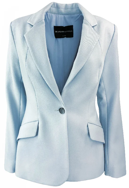 Chic Comfort Brandon Maxwell Larsa Blazer in Sky Blue