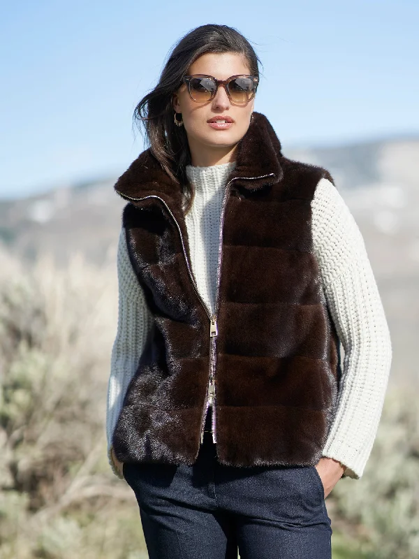 Comfortable Fashion Sarah Mink Fur Vest