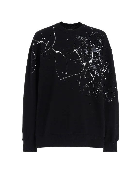 Trendy Looks FRENCH TERRY SPLASH PAINTED PULLOVER
