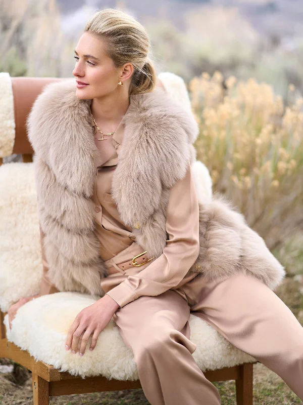 Simple Style Sofie Fox Fur Vest