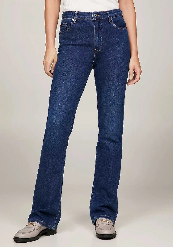 Casual Chic Outfits Tommy Hilfiger Womens High Rise Bootcut Jeans, Kai