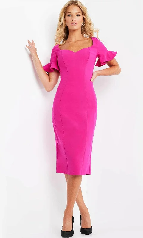 Easy Comfort Style Jovani 09059 - Short Sleeve Sweetheart Formal Dress