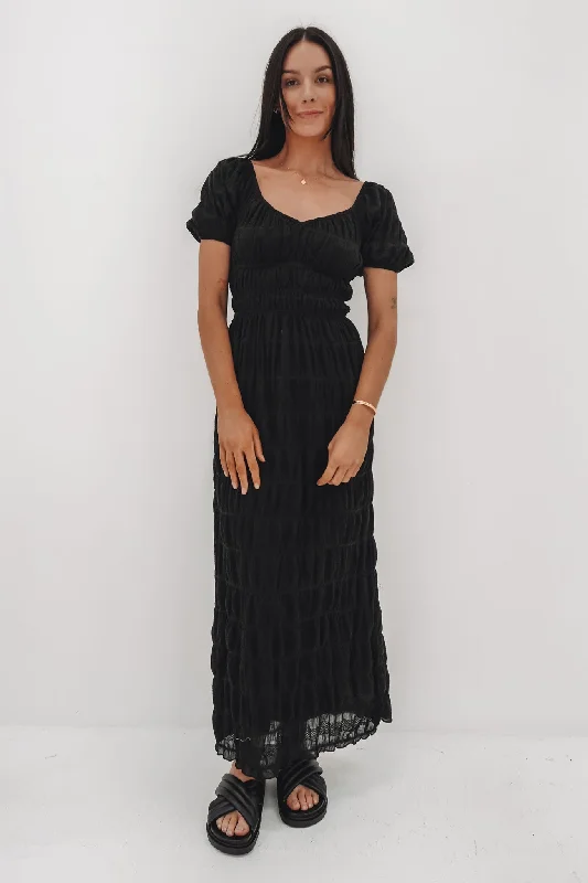 Simple Comfort Maude Maxi Dress Black