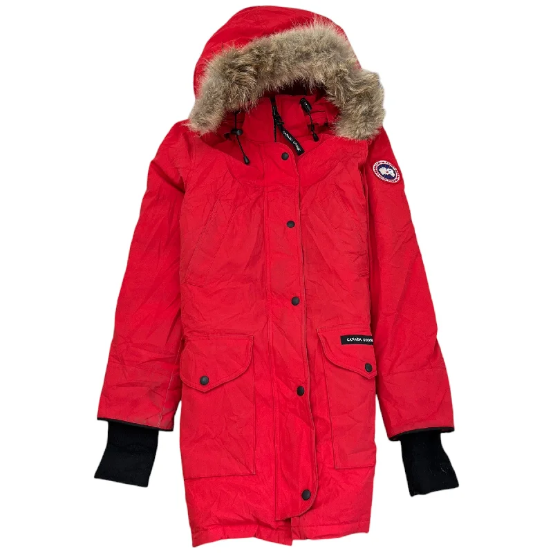 Easy Chic Women's Trillium Parka Down Jacket Red Size XS