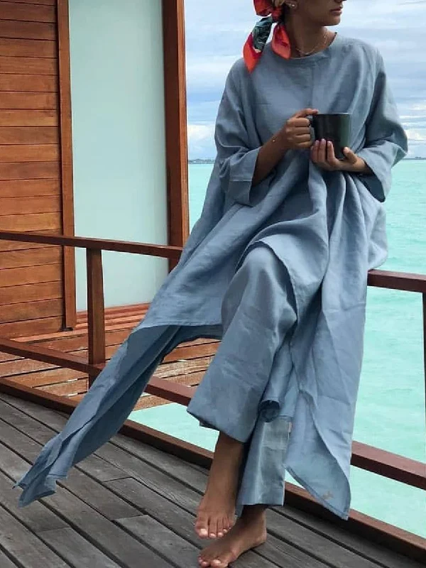 Comfortable Sweaters Fashionable Solid Color Loose Suit
