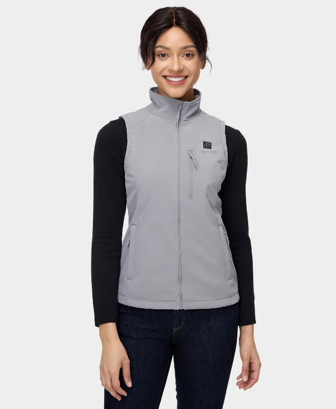 Comfy Dress Women's Heated Softshell Vest - Lower Back Heating