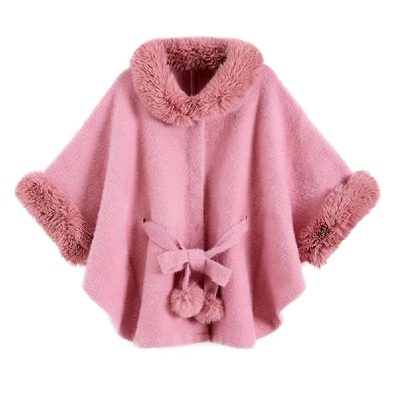 Breathable Style Big Fur Collar High-grade Artificial Mink Fur Belt Shawl
