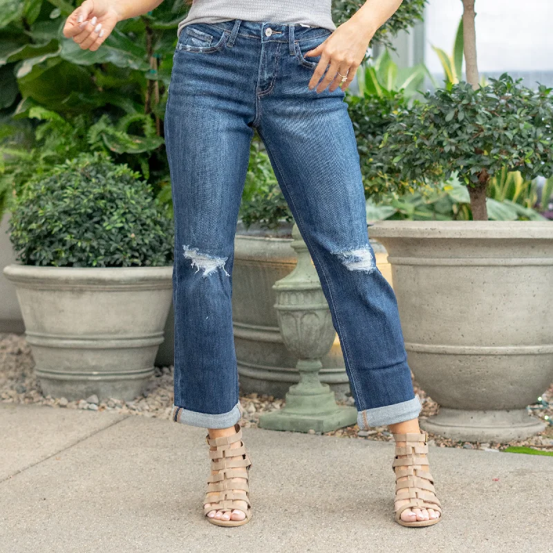 Smart Casuals Ultra Crisp High Rise Cropped Straight Leg Regular & Plus Sizes