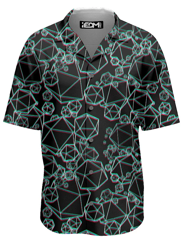 Relaxed Fit Wear Icosahedron Madness Glitch Lounge Shirt