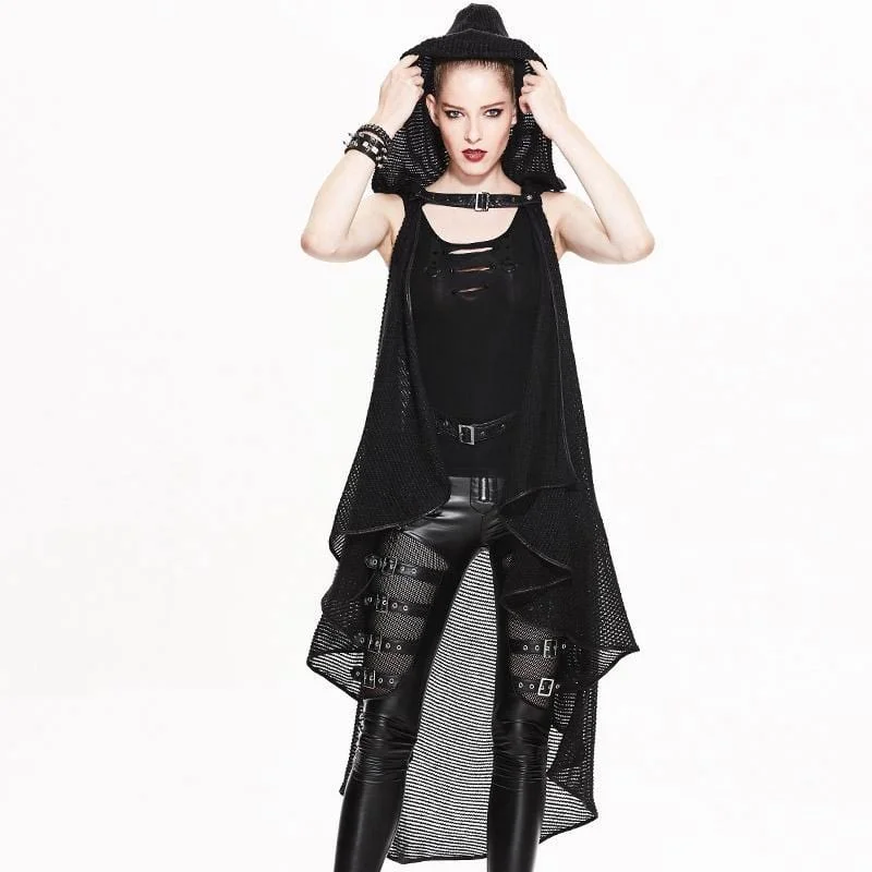 Comfortable Dresses Women's Draped Punk Cape
