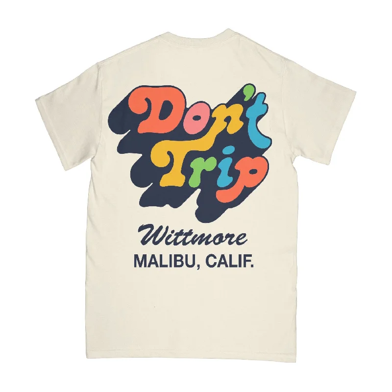 Versatile Style Free and Easy Don't Trip Malibu Drop Shadow Vanilla Pastel T-Shirt